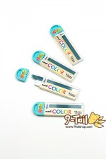 ไส้ดินสอกดสีฟ้า ไส้ดินสอสีฟ้า ลบได้ ขนาด 0.5mm Uni Color (Light Blue)